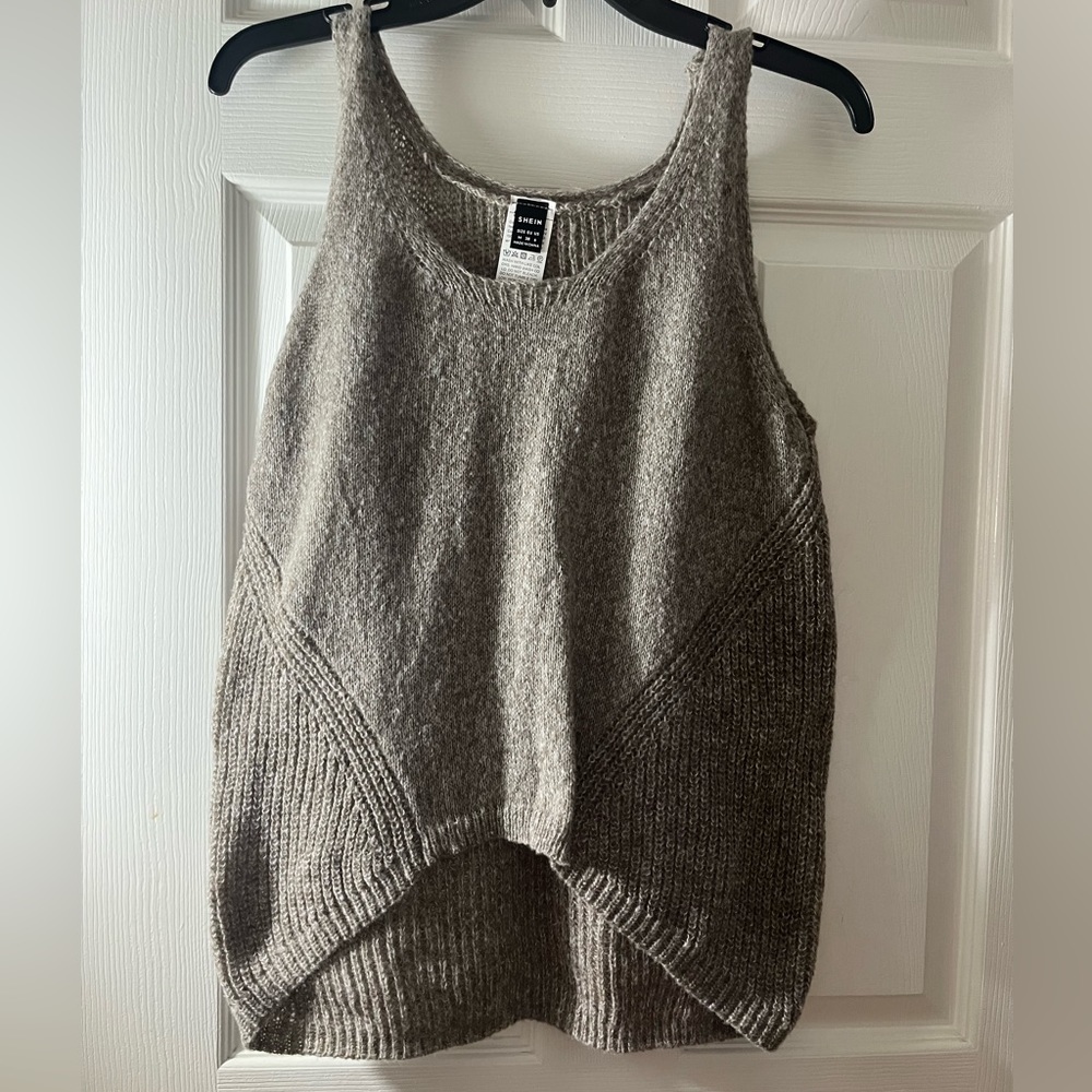 Tan wool tank top